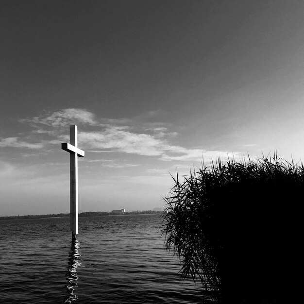 Photo scenic view of sea against sky