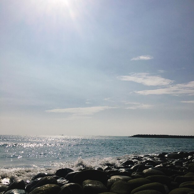 Scenic view of sea against sky