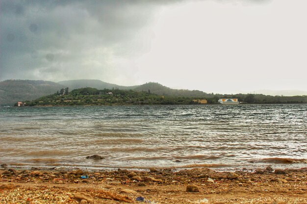 Photo scenic view of sea against sky