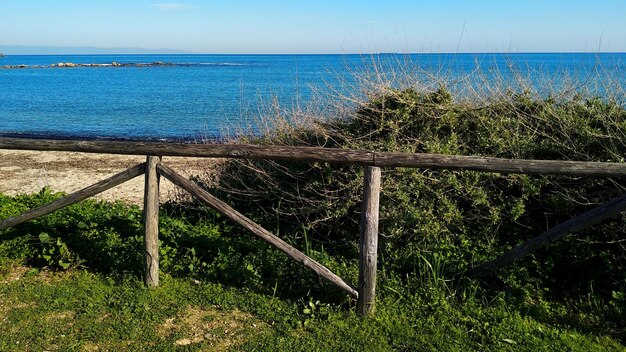 Foto vista panoramica del mare sul cielo