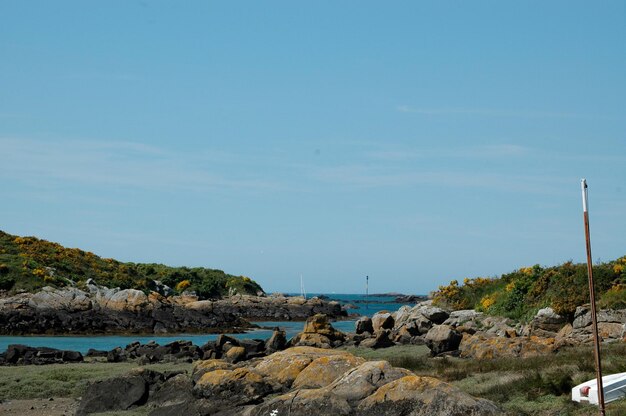 Photo scenic view of sea against sky