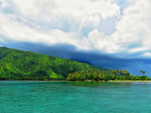 Photo scenic view of sea against sky