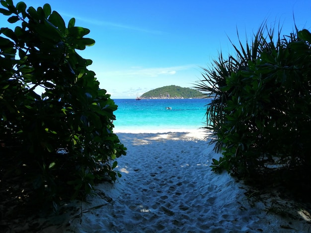 Photo scenic view of sea against sky