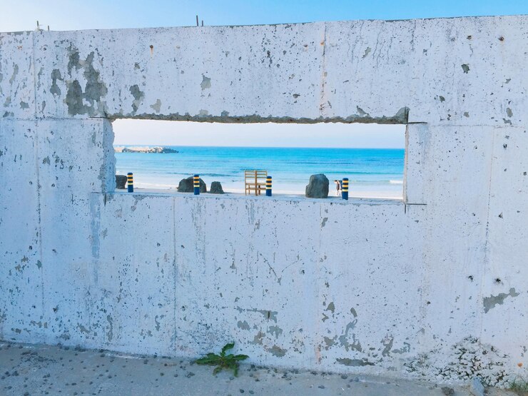 Photo 空に照らされた海の景色