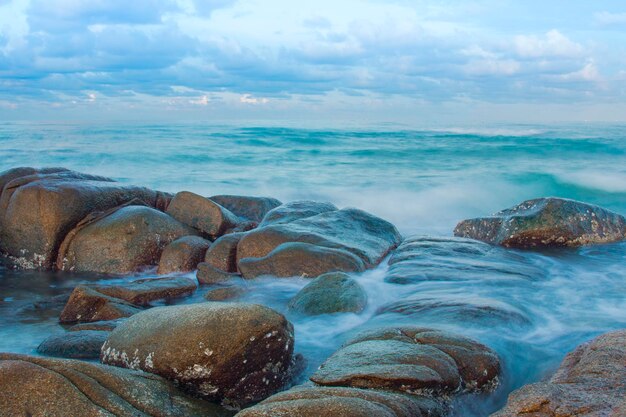 Photo scenic view of sea against sky