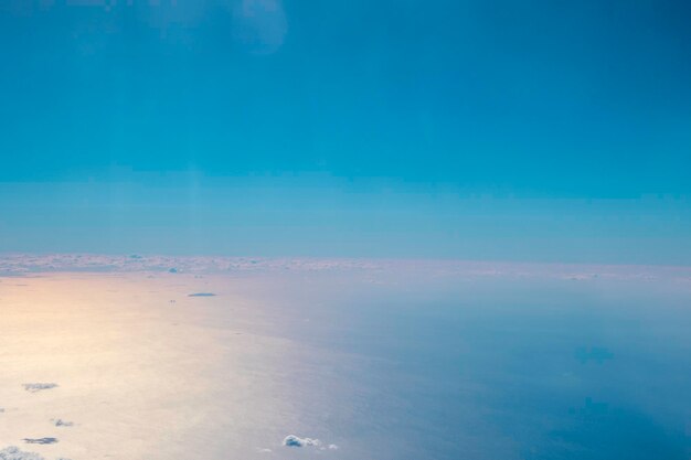 Foto vista panoramica del mare sul cielo