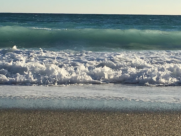 Photo scenic view of sea against sky