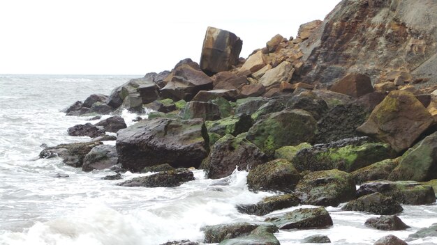 Photo scenic view of sea against sky