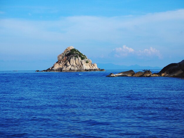 Foto vista panoramica del mare sul cielo