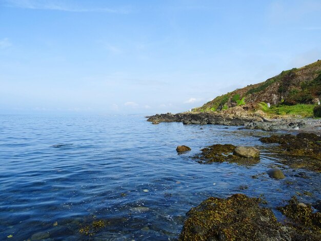 Foto vista panoramica del mare sul cielo