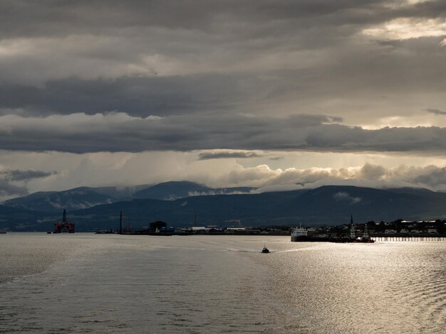 Photo scenic view of sea against sky