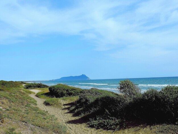 Photo scenic view of sea against sky