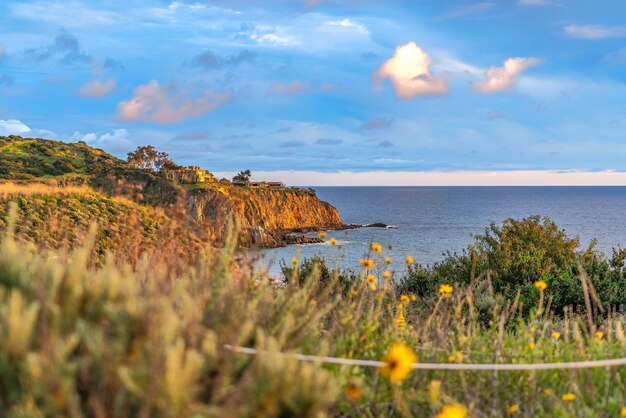 Photo scenic view of sea against sky