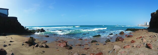 Photo scenic view of sea against sky