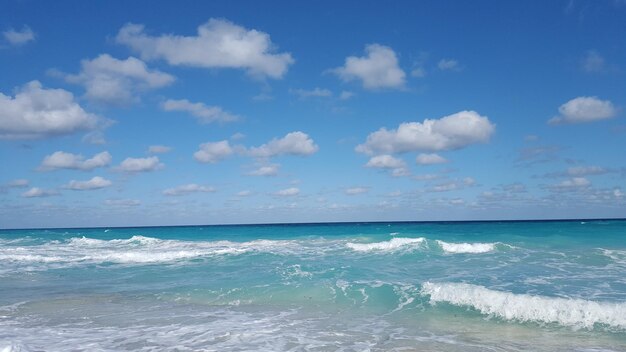 Foto vista panoramica del mare contro il cielo