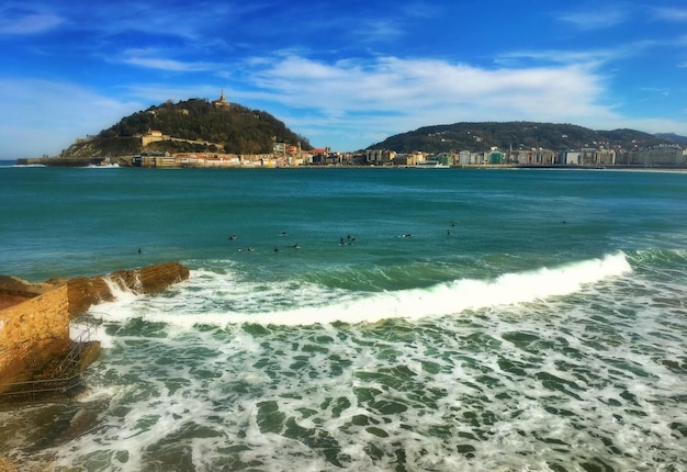 Scenic view of sea against sky