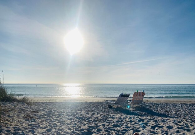 Photo scenic view of sea against sky