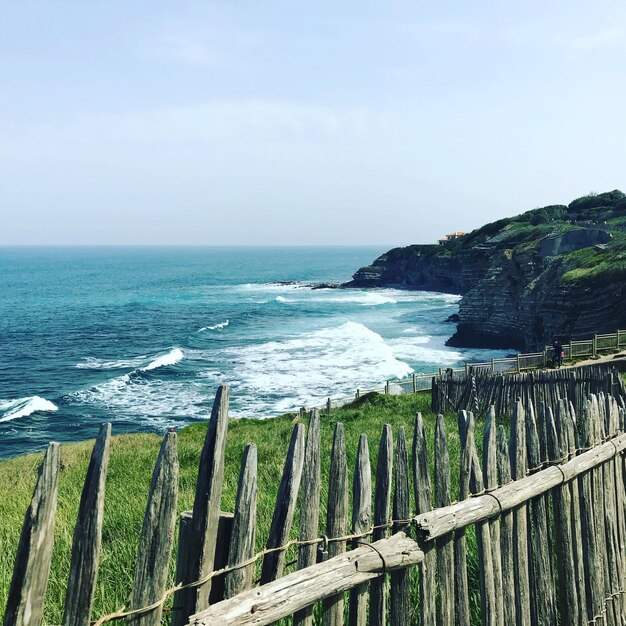 Foto vista panoramica del mare contro il cielo