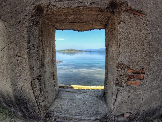 Photo scenic view of sea against sky