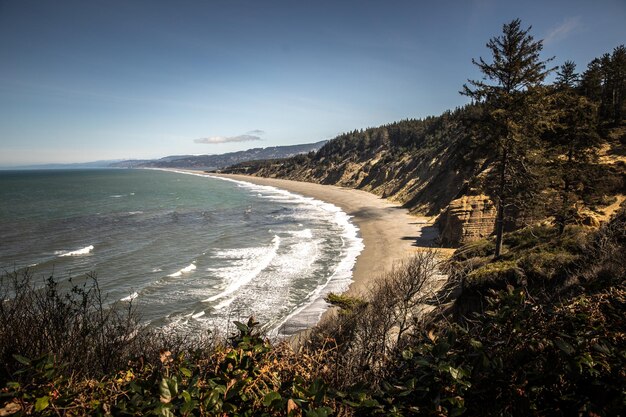 Photo scenic view of sea against sky