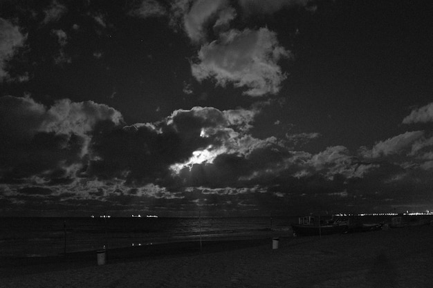 Foto vista panoramica del mare sul cielo