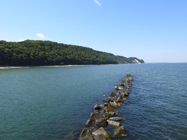 Photo scenic view of sea against sky