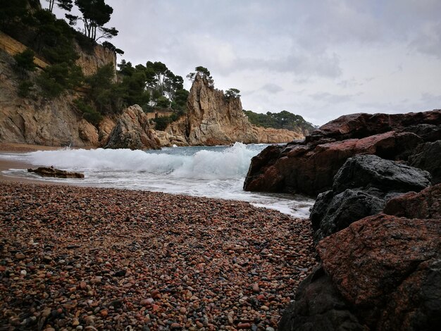 Foto vista panoramica del mare sul cielo