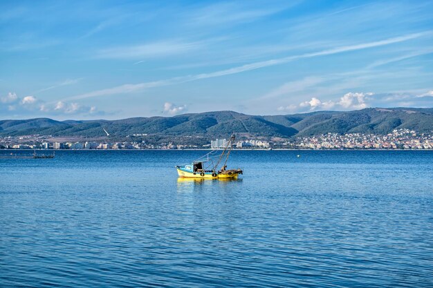 Foto vista panoramica del mare sul cielo