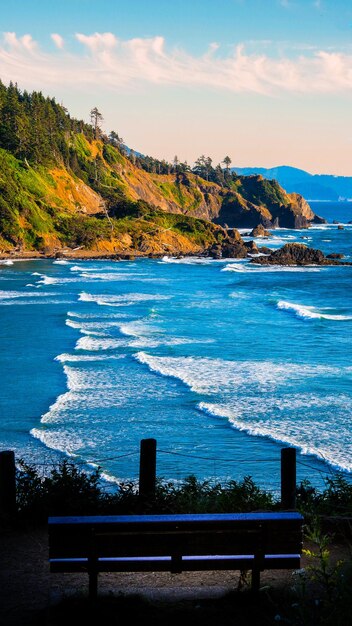 Photo scenic view of sea against sky