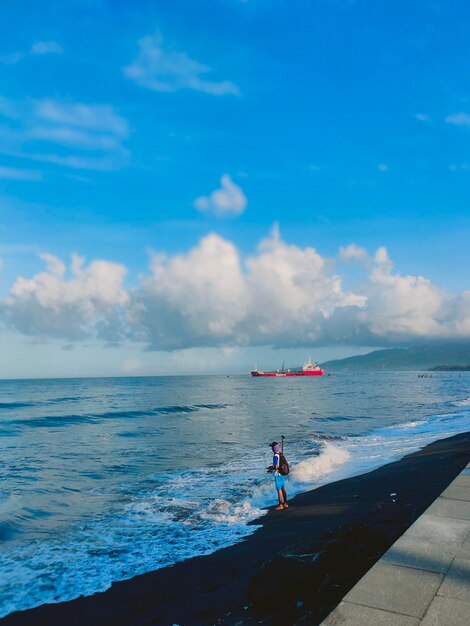 Scenic view of sea against sky