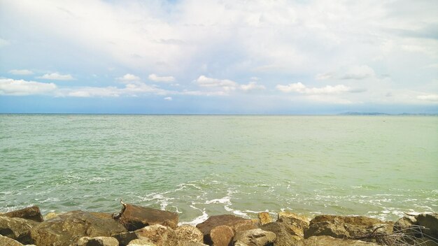 Scenic view of sea against sky