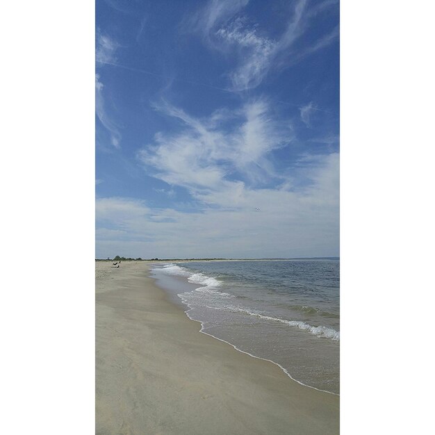 Photo scenic view of sea against sky