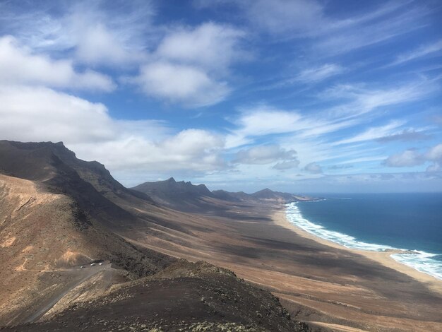 Photo scenic view of sea against sky