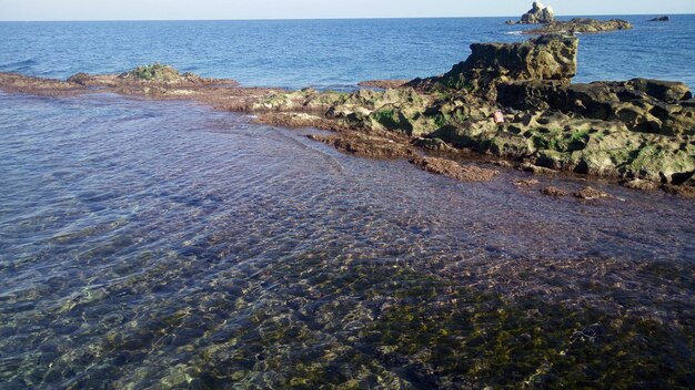 Foto vista panoramica del mare contro il cielo