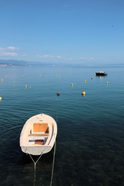 Foto vista panoramica del mare contro il cielo