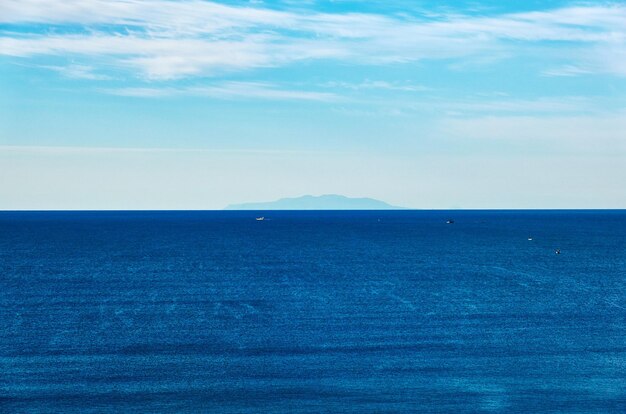 Foto vista panoramica del mare contro il cielo