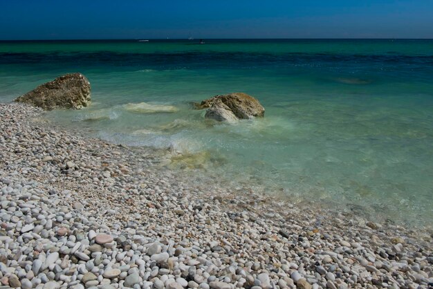 Foto vista panoramica del mare contro il cielo