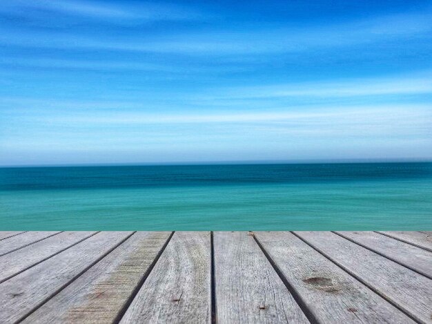 Foto vista panoramica del mare sul cielo