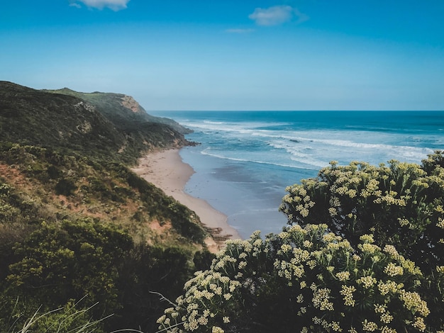 Photo scenic view of sea against sky