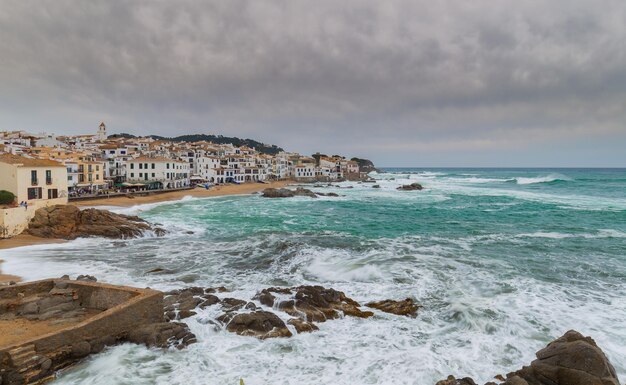 Foto vista panoramica del mare sul cielo