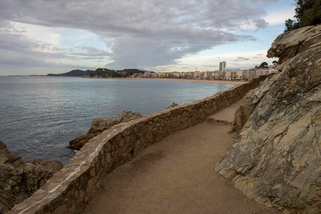 Foto vista panoramica del mare sul cielo