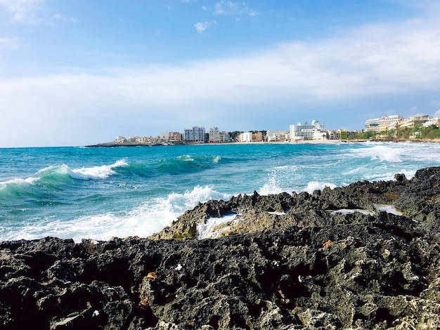 Scenic view of sea against sky