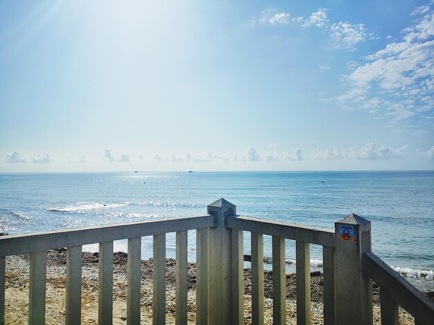 Photo scenic view of sea against sky