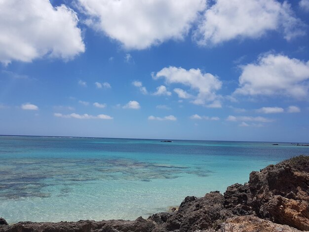 Photo scenic view of sea against sky