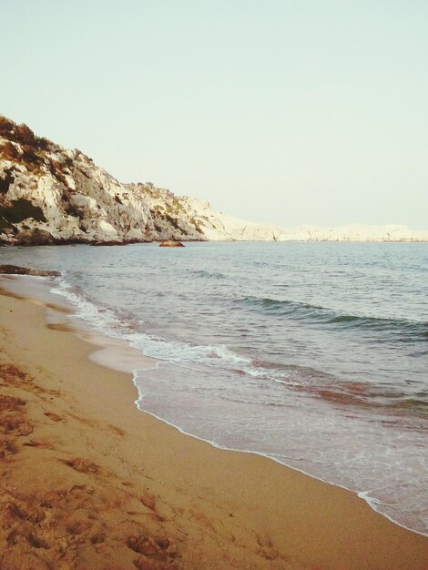 Photo scenic view of sea against sky