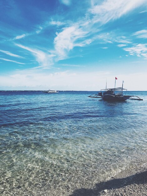 Photo scenic view of sea against sky