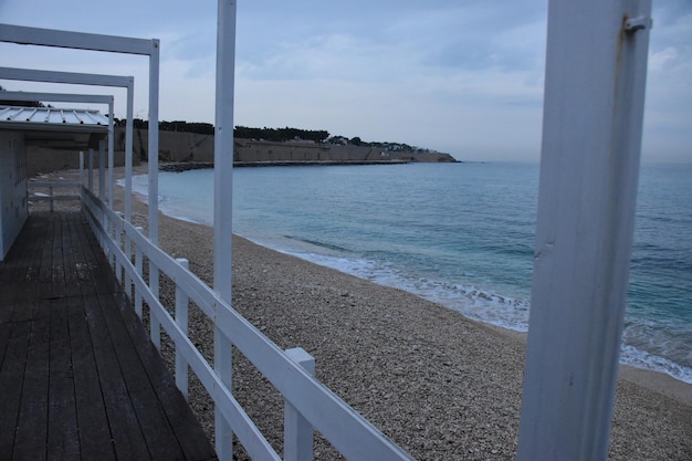 Foto vista panoramica del mare contro il cielo