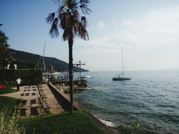 Scenic view of sea against sky