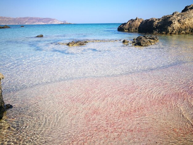 Foto vista panoramica del mare contro il cielo