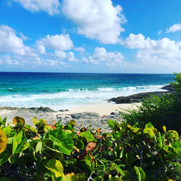 Photo scenic view of sea against sky